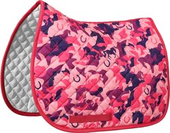 Equine Couture Camo Horse Saddle Pad, Pink