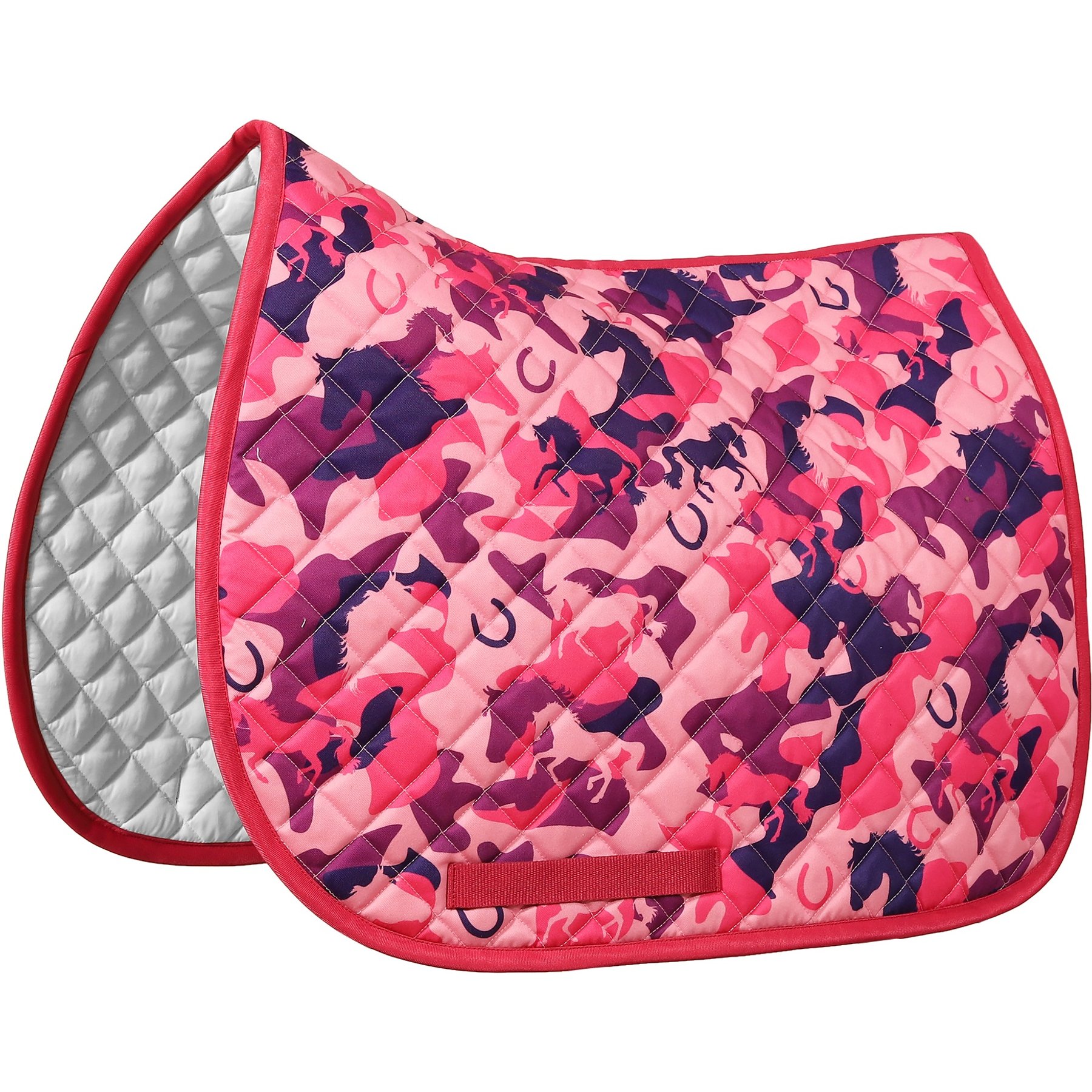 Equine Couture Camo Horse Saddle Pad, Pink