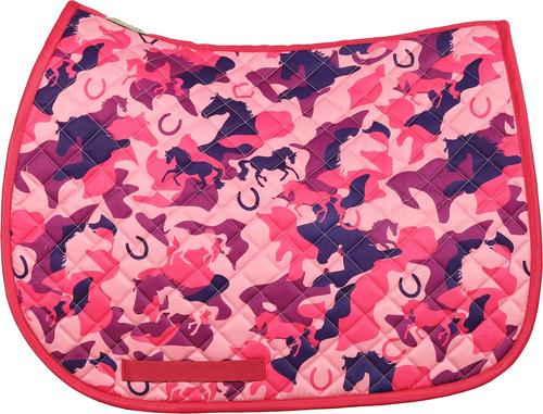 Show full view: Equine Couture Camo Horse Saddle Pad, Pink slide 2 of 4