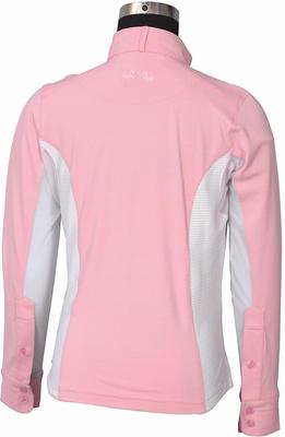 Show full view: Equine Couture Children's Cara Long Sleeve Show Shirt, Pink, Medium slide 3 of 3