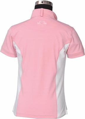 Show full view: Equine Couture Children's Cara Short Sleeve Show Shirt, Pink, X-Large slide 3 of 3