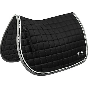 Equine Couture Coolmax Plush Horse Saddle Pad, Black