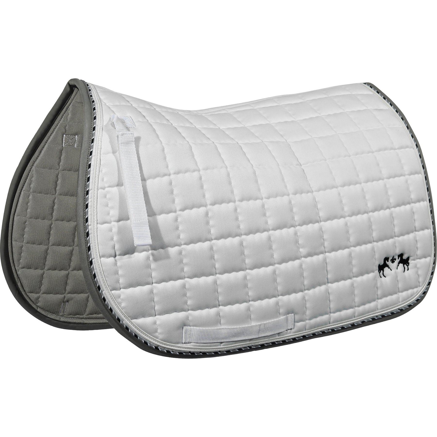 Equine Couture Coolmax Plush Horse Saddle Pad, White