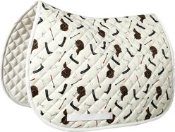 Equine Couture English Gear Horse Saddle Pad, White