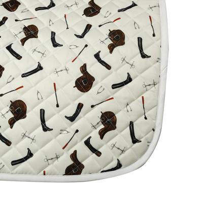 Show full view: Equine Couture English Gear Horse Saddle Pad, White slide 4 of 4
