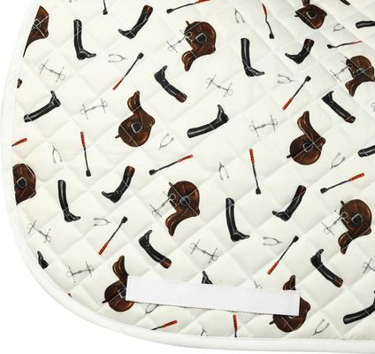 Show full view: Equine Couture English Gear Horse Saddle Pad, White slide 3 of 4
