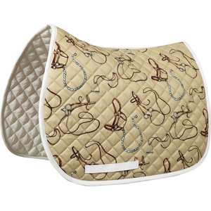 Equine Couture English Gear Horse Saddle Pad, White