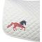 Show in main carousel: Equine Couture Flag Horse Print Saddle Pad, White slide 3 of 4