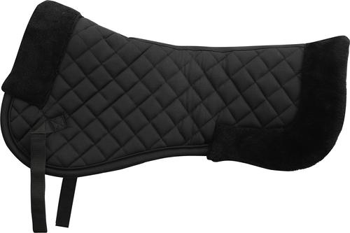 Show full view: Equine Couture Hi Wither Sherpa Fleece Horse Half Pad, Black slide 2 of 5