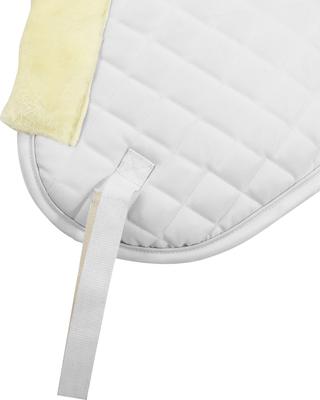 Show full view: Equine Couture Hi Wither Sherpa Fleece Horse Half Pad, White slide 2 of 6