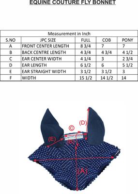 Show full view: Equine Couture Horse Fly Bonnet, Black, Cob slide 2 of 3