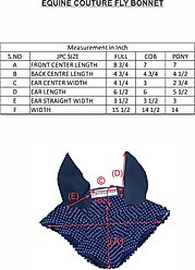 Equine Couture Horse Fly Bonnet, Black, Full slide 2 of 2