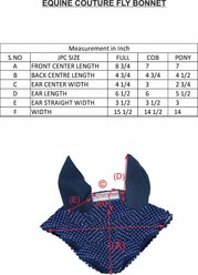 Equine Couture Horse Fly Bonnet, Black, Pony slide 2 of 2
