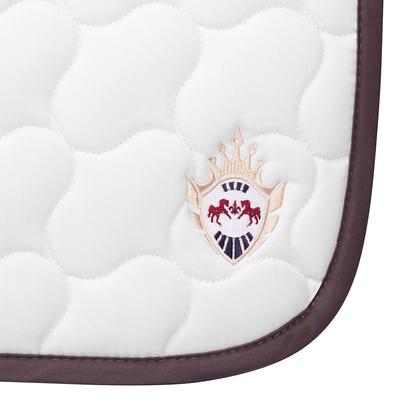 Show full view: Equine Couture Impulsion Non-Slip All-Purpose Horse Saddle Pad, White/Charcoal slide 2 of 4