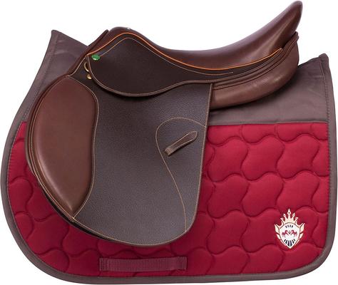 Show full view: Equine Couture Impulsion Non-Slip All-Purpose Horse Saddle Pad, Wine/Charcoal slide 3 of 5