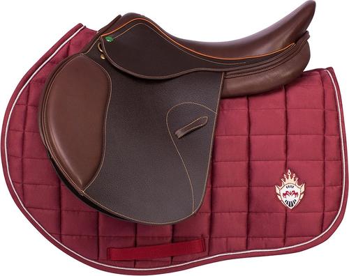 Show full view: Equine Couture Joy Horse Saddle Pad, Wine slide 2 of 3