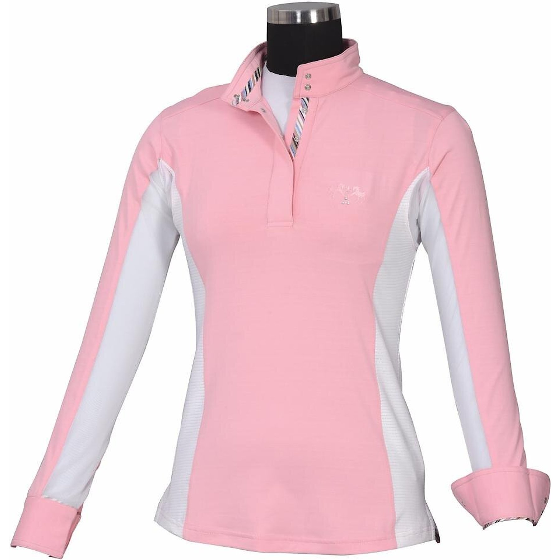 Equine Couture Ladies Cara Show Shirt, Pink, 3X-Large