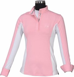 Equine Couture Ladies Cara Show Shirt, Pink, Small slide 1 of 3