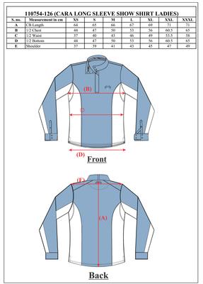 Show full view: Equine Couture Ladies Cara Show Shirt, Pink, X-Large slide 2 of 3
