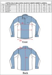 Equine Couture Ladies Cara Show Shirt, White, X-Small slide 2 of 3