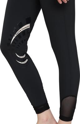 Show full view: Equine Couture Ladies Malta Knee Patch Breeches, Black, 28 slide 3 of 5