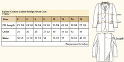 Equine Couture Ladies Raleigh Show Coat, Black/Black, 16 slide 2 of 2