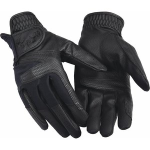 Equine Couture Ladies Stretch Show Riding Gloves, Black, X-Large