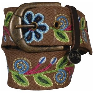 Equine Couture Lilly Cotton Belt, Brown, Small