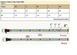 Equine Couture Lilly Cotton Belt, Ecru, X-Large slide 2 of 2