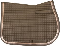 Equine Couture Matte Pony All-Purpose Horse Pad, Iron/Metallic Brown/Gold
