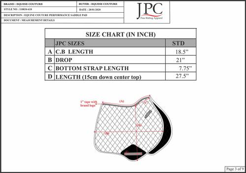 Show full view: Equine Couture Performance Saddle Pad, Black slide 2 of 3