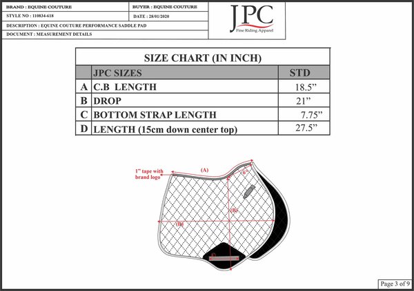 Equine Couture Performance Saddle Pad