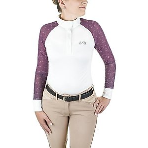 Equine Couture Smyrna Show Shirt, Wine, Large