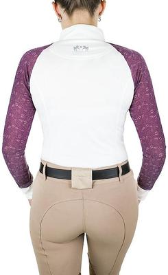 Show full view: Equine Couture Smyrna Show Shirt, Wine, Large slide 3 of 4