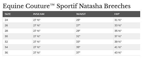 Show full view: Equine Couture Sport Natasha Breeches, Black/Light Tan Stitching, 28 slide 2 of 3