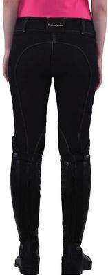 Show full view: Equine Couture Sport Natasha Breeches, Black/Light Tan Stitching, 32 slide 3 of 3