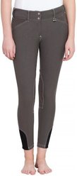Equine Couture Sport Natasha Breeches, Charcoal/White Stitching, 34 slide 1 of 3