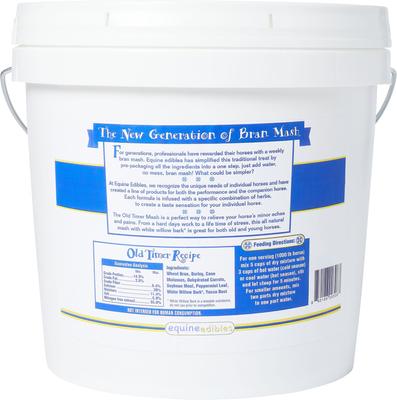 Show full view: Equine Edibles Therapeutic Bran Mash Old Timer Recipe Horse Treats, 7.5-lb tub slide 2 of 3