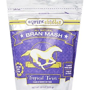Equine Edibles Therapeutic Bran Mash Tropical Twist Horse Treats, 22-oz bag