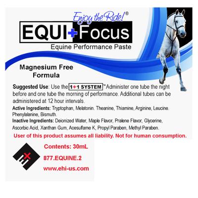 Show full view: Equine Healthcare International Equi+Focus Molasses Flavor Paste Horse Supplement, 30-cc syringe, 1 count slide 2 of 2
