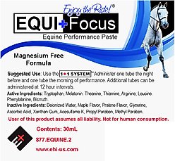 Equine Healthcare International Equi+Focus Molasses Flavor Paste Horse Supplement, 30-cc syringe, 6 count slide 2 of 2