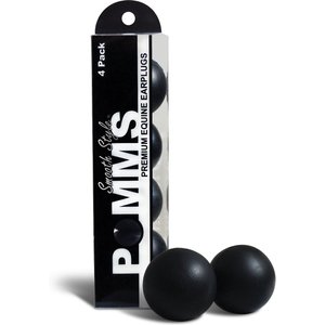 Equine Healthcare International Pomms Smooth Style Horse Ear plugs, 4 count, Regular