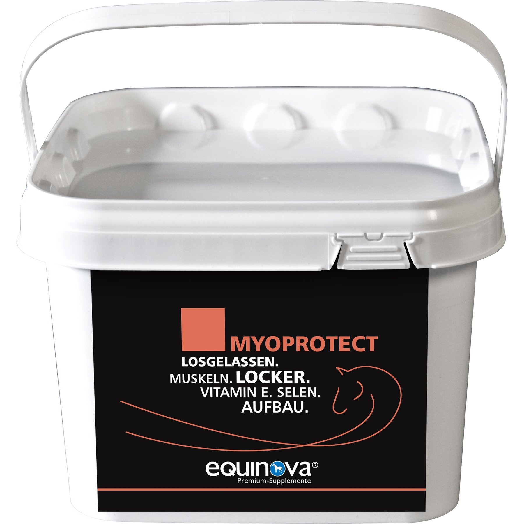 equinova Myoprotect Powder Horse Supplement, 3.3-lb bucket