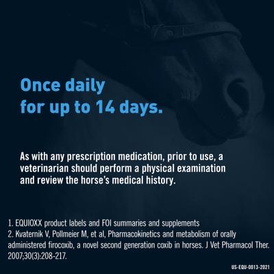 Show full view: Equioxx (Firocoxib) Tablets for Horses, 57 mg, 60 Tablets slide 4 of 6