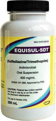 Show full view: Equisul-SDT Oral Suspension for Horses, 400mg/mL, 280mL slide 1 of 5