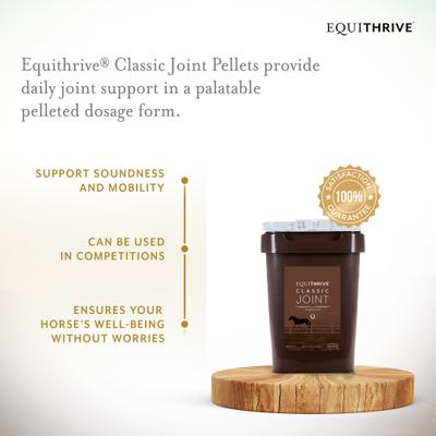 Show full view: Equithrive Classic Joint Pellets Horse Supplement, 10-lb tub slide 2 of 6