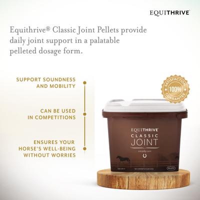 Show full view: Equithrive Classic Joint Pellets Horse Supplement, 3.3-lb tub slide 2 of 6