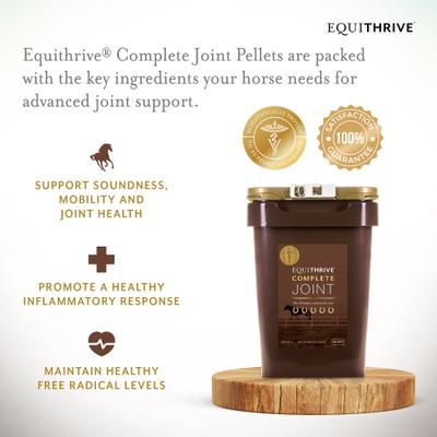 Show full view: Equithrive Complete Joint Pellets Horse Supplement, 10-lb tub slide 2 of 7
