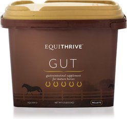 Equithrive GUT Digestive Health Pellets Horse Supplement, 3.3-lb tub