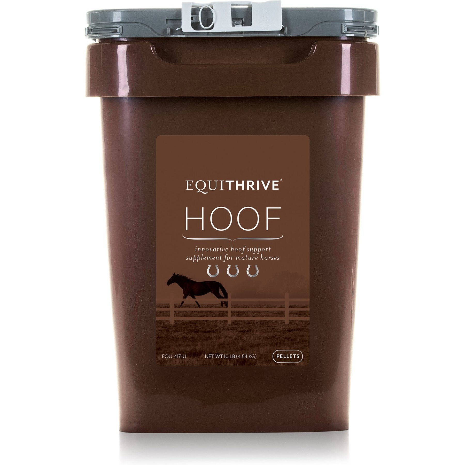Equithrive Hoof Pellets Horse Supplement, 10-lb tub